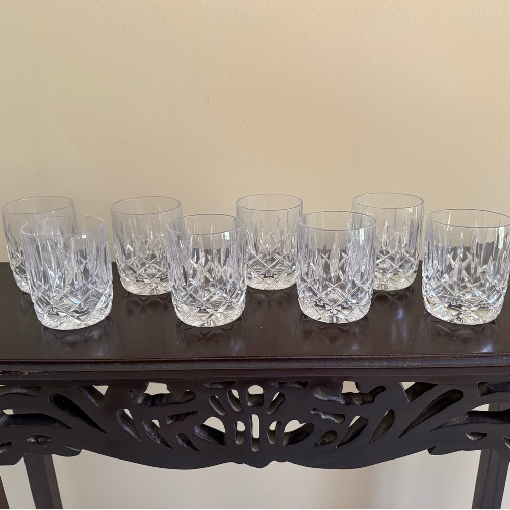 Vintage Gorham Crystal Lady Anne Double Old Fashioned Glasses